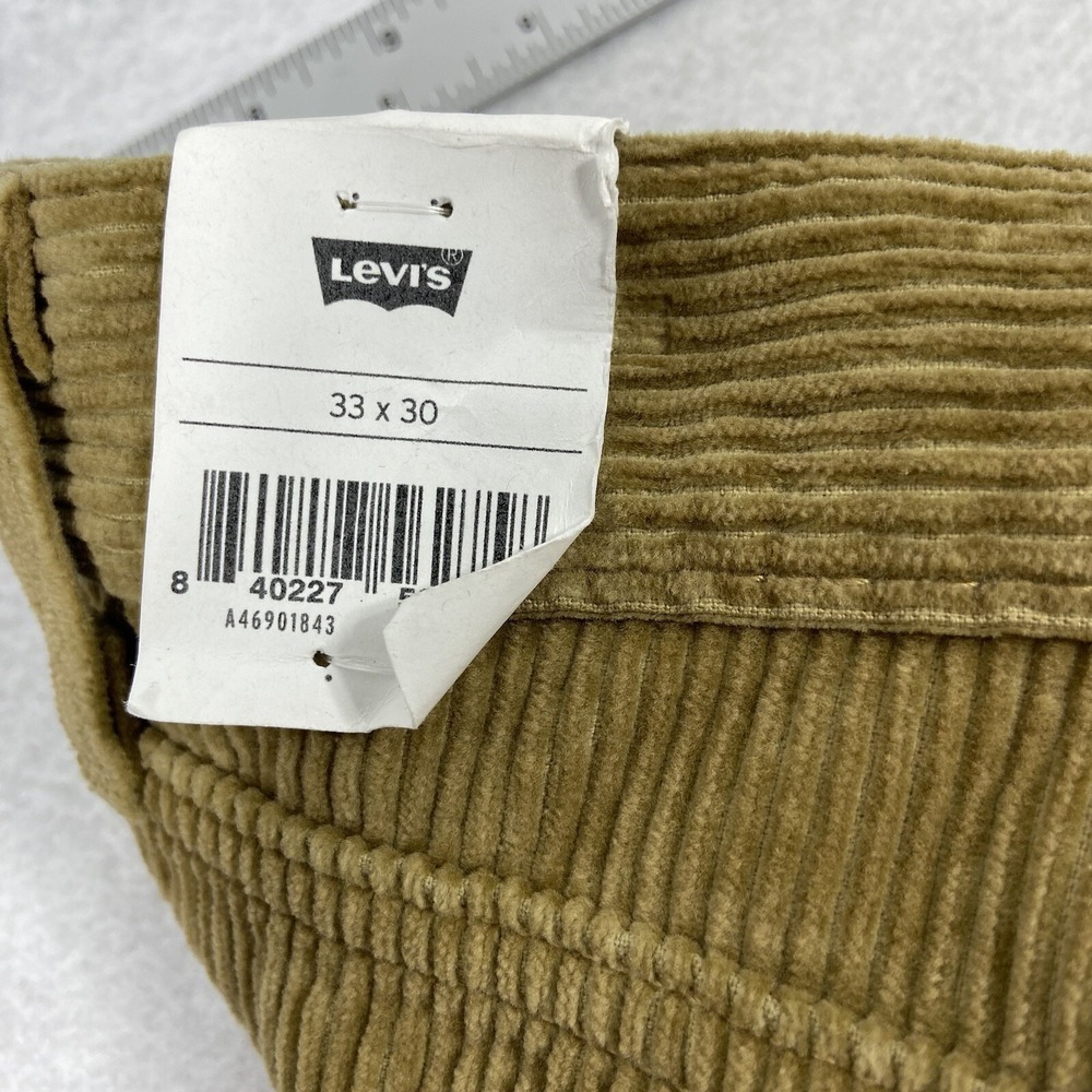 Levi's  Pants Women's 33x30 Brown Corduroy Mid Rise‎ Straight Leg New - Picture 8 of 12